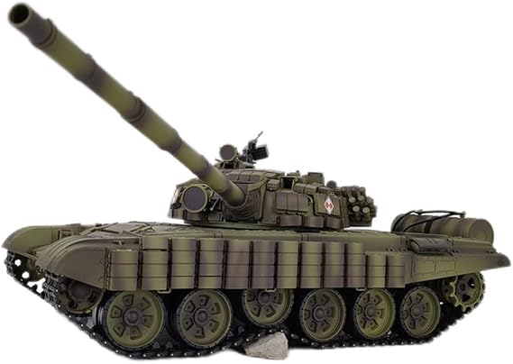 1:16 2.4G T72 RC Main Battle Tank Model That Shoot for Adults and Teen, Military Armored Vehicles with Sound and Light Effects (Upgraded Version)