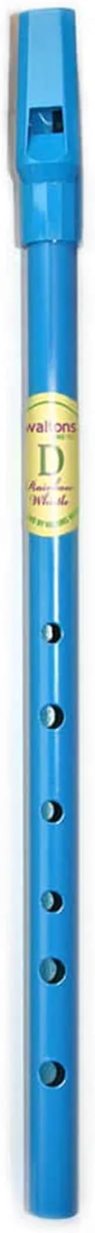 Waltons Blue Whistle Tube - Fun & Colorful Tin Whistle - Key of D - Irish & International Instrument - Perfect for Beginners