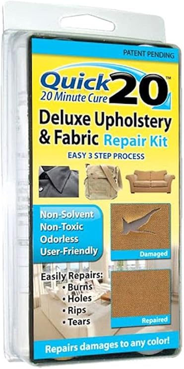 Liquid Leather No Heat Leather, Vinyl & Fabric Repair Kit Home Car Boat Office Luggage Colors & Grains (30-122)