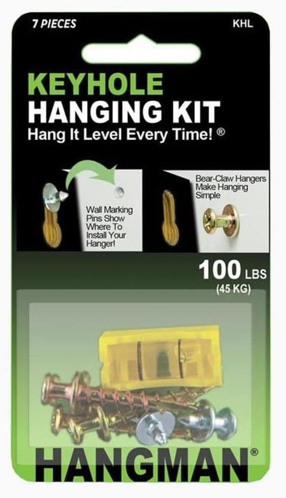 Hangman Gold Keyhole Hanging Kit 100 lb. 7 pk