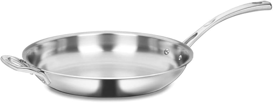 Cuisinart FCT22-30H French Classic Tri-Ply Stainless 12-Inch Fry Pan with Helper