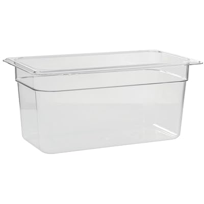 Cambro 6 Inch Deep Food Pan 6 Pack - Food Storage Container for Commercial Kitchen Food Prep - 36CW135 - Clear
