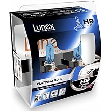 LUNEX H9 PLATINUM BLUE Headlight Halogen Bulbs 709 12V 65W PGJ19-5 4700K duobox (2 units)