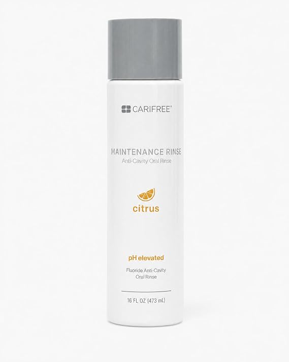 CariFree Maintenance Rinse, Citrus Flavored, Anti-Cavity Fluoride Mouthwash, Dentist Recommended, Prevents Oral Decay, Freshens Breath, Alcohol-Free, Neutralizes pH (Previously CTx3)