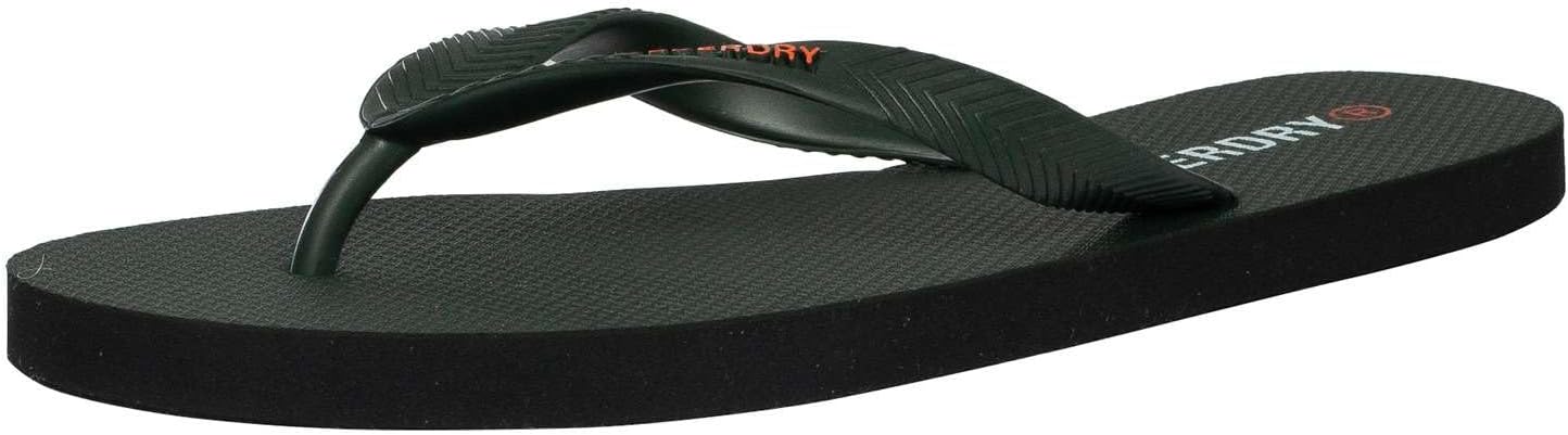 Superdry Men's Core Essential Flip Flops, Army Khaki, 11/12 US