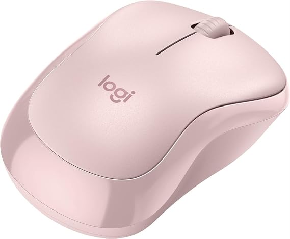 Logitech M220 Silent Mouse Wireless | 2,4 GHz, Ricevitore USB, Ottico 1000 DPI, Batteria 18 Mesi, Ambidestro, PC/Mac/Laptop - Rosa