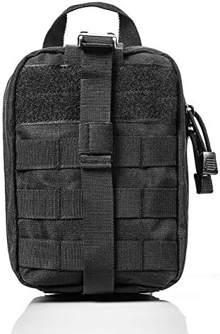 Tactical Pouch MOLLE First Aid Bag Utility Bag Military Emergency Pouch (Black)