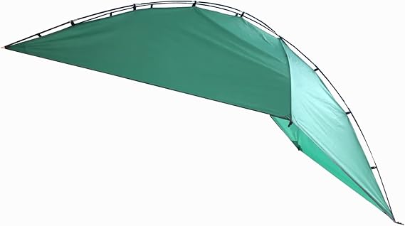 Kamp-Rite KAMPAWN319 SUV Sport Multi Use Outdoor Shade Shelter Tent Camping Awning w/ 3 Poles, 2 Legs, Carry Bag, Jolly Green