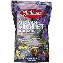 Hoffman Organic African Violet Soil Mix to Promote Long Blooming Cycles and Increase Plant Growth, 4 Dry Quarts