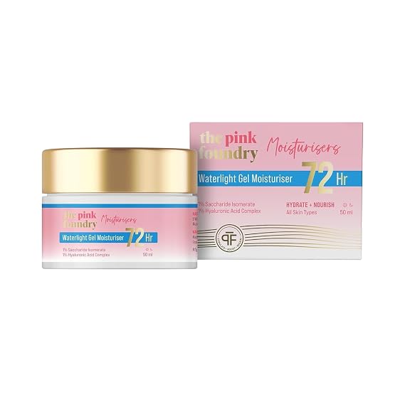 Waterlight Gel Moisturiser with 72 hours of hydration | For all skin types | Hydrates, moisturise & softens skin | 50ml
