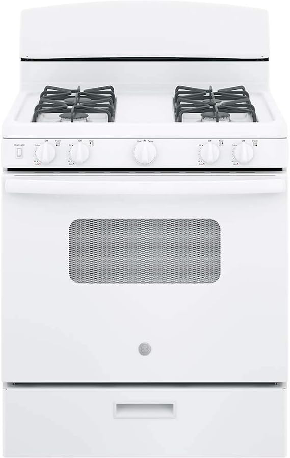 GE 30 in. 4.8 cu. ft. Freestanding Gas Range in White