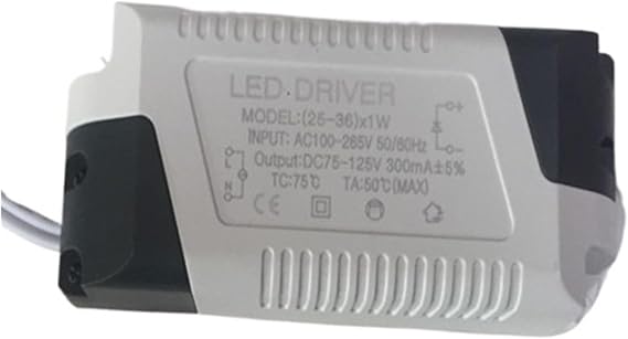 LED Driver Adapter Transformer 25-36W AC 85-265V LED Light Power Supply Bare Board Constant Current 300mA DC 75-125V Output