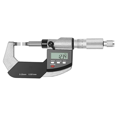 Blade Outside Micrometer with 0-1"/0-25mm Measuring Range Electronic Micrometer Measuring Tool, Inch/Metric