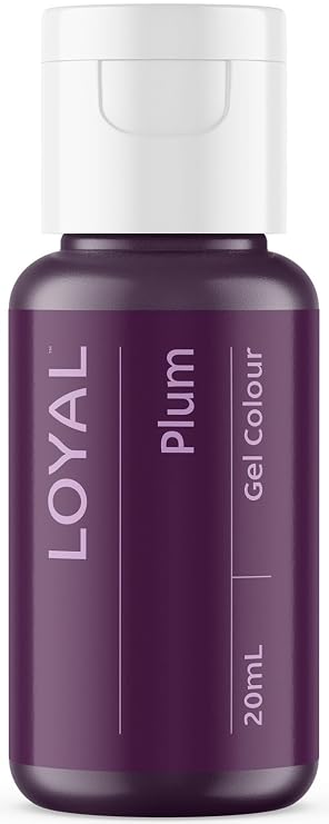 Loyal Gel Food Coloring | Vibrant Color for Buttercream, Fondant, Royal Icing, Gum Paste, Marzipan and Cake Batter | Gel-Based Concentrated Food Dye - 20ml Plum