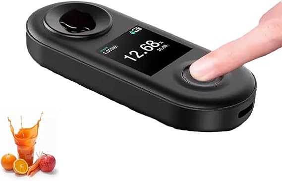 Coffee Densitometer Refractometer, Coffee Concentration Meter with Auto Temperature Compensation, 0-30% Precise Range and 0.01% Resolution, Quick Test and IP67 Waterproof Grade, for Drinks, Food