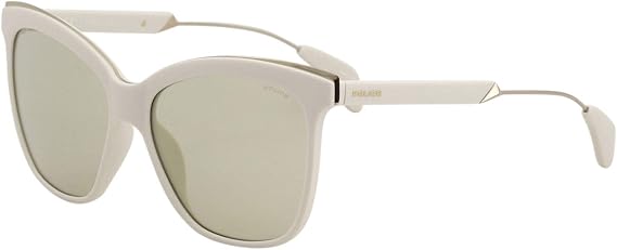 POLICE Women's Affair-2 SPL621 SPL/621 3GFG White Fashion Square Sunglasses 56mm