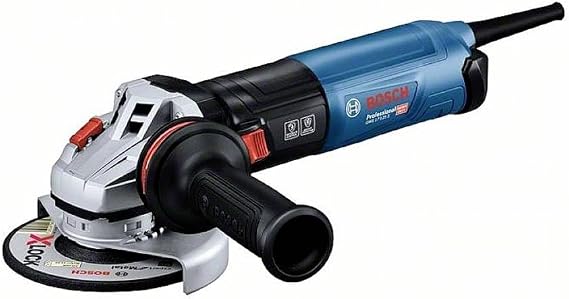 Bosch Professional Measurement Gws 17-125 S Açılı Taşlama Makinesi (1.700 Watt, İlave Sap, Koruyucu Kapak, Klipsli Ayırma Koruma Kapağı, Toz Filtresi, Iki Delikli Anahtar, Tutma Flanşı, Germe Somunu)