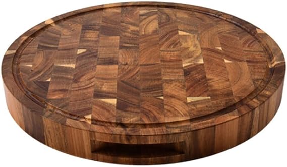 Cutting Board 1pcs Wood End Grain Cutting Boards Wooden Butcher Block Meat Cutting Wood Thick Board Round Wood