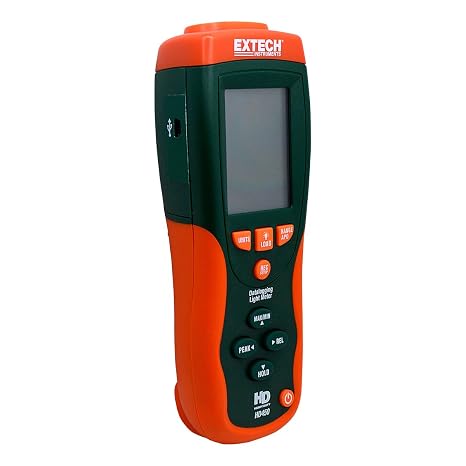 Extech HD450 Datalogging Heavy Duty Light Meter, 400000 Lux