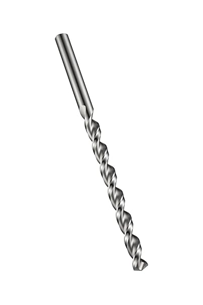 Dormer A940 Cobalt Steel Spectrum Long Length Drill Bit, Uncoated (Bright) Finish, Round Shank, 130 Degree Special Point, 1.00 mm