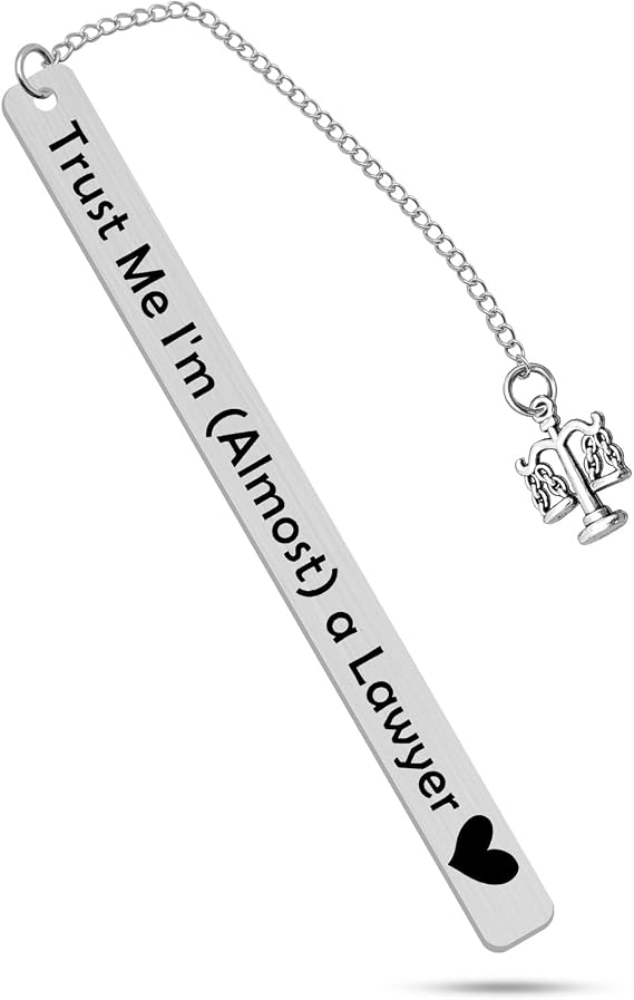 Lawyer Gifts for Women Men Metal Bookmark Law School Student Attorney Law Students Paralegal Future Lawyer Birthday Christmas Graduation Gifts Attorney Achievement Passing The Bar Exam Gift