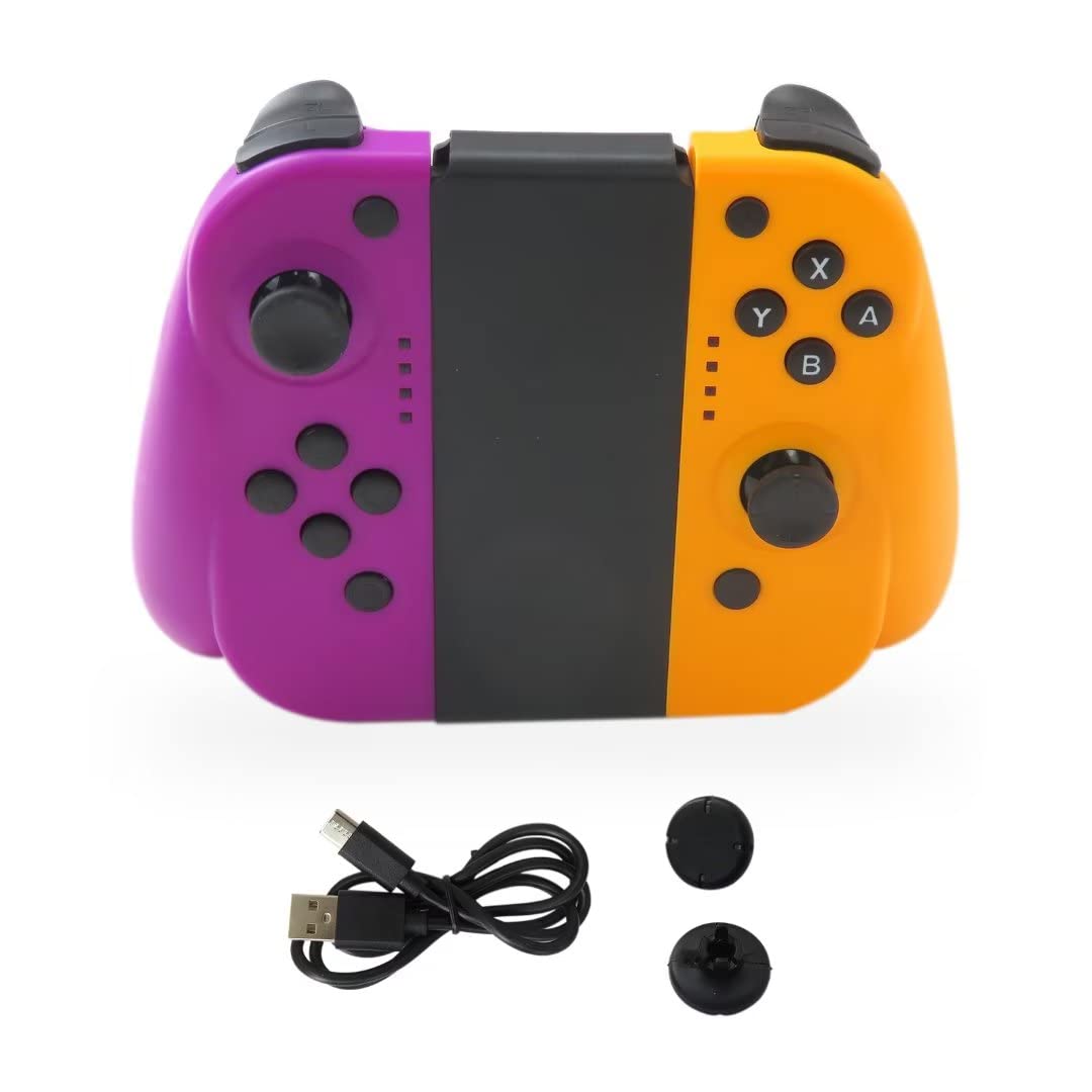 Joy Pad Switch Controller Wireless Gamepad Bluetooth Joysticks for Nintendo Switch Joy-Con LR Wireless Bluetooth Controller Gamepad NSLitePurple&Yellow