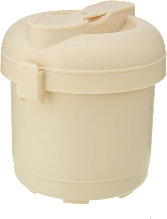 BestYiJo Microwave Rice Cooker Steamer with Removable Dividers & Spoon - Perfect for Cooking Rice, Steaming Vegetables and Reheating Food - Ideal for Students, Professionals, Families