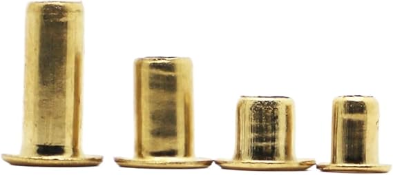 Idomin GB876 Tubular Rivets Double-Sided Circuit Board PCB Nails Copper Hollow Rivet Nuts M0.9 M1.3 M1.5 M1.7 M2 M2.5 M3 M4 M5 M6(Size:8mm,Color:M2 100pcs)