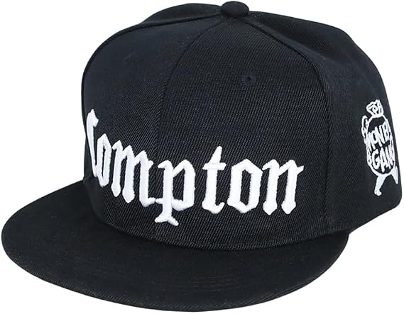 WITHMOONS Compton Flat Bill Snapback Cotton Hat Adjustable Baseball Cap YZ20270