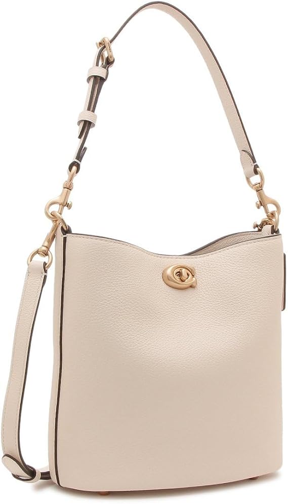 Coach CW625 b4ha Women's Shoulder Bag, Willow Soft Bucket Bag, 19, White