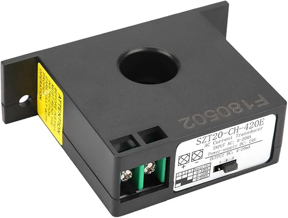 Current Transmitter, SZT20-420E Current Transducer Transmitter Transformer Sensor AC Current Converter 0-200A