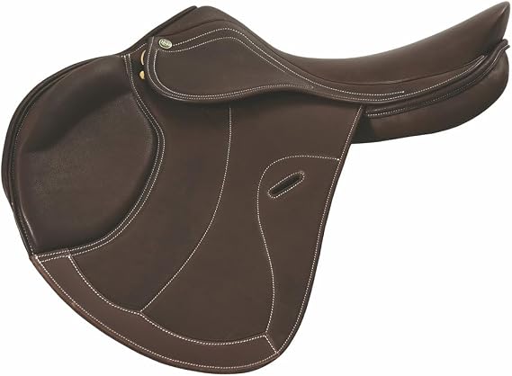 Henri de Rivel Galia Covered Close Contact Saddle - Havana - 17 - Wide