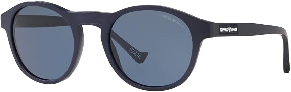 Emporio Armani Sunglasses Blue Frame, Blue Lenses, 52MM