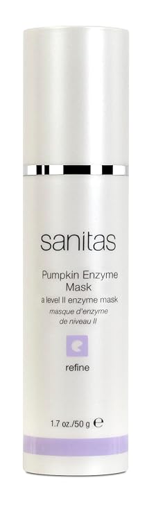 Sanitas Pumpkin Enzyme Mask, Brightening Treatment Mask, 1.7 Ounce