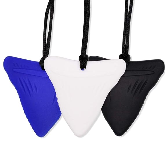 Shark Chew Necklace,Sensory Chew Necklace Bundle for Kids with Chewing,ADHD