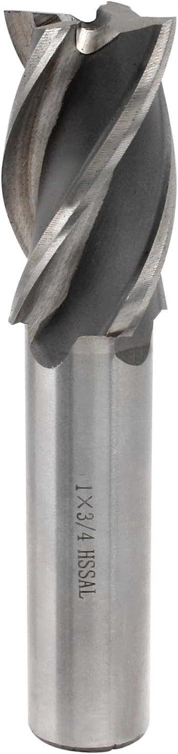 Bivethoi End Mill Cutter 1" Cutting Dia 3/4" Shank Dia 4 Flutes