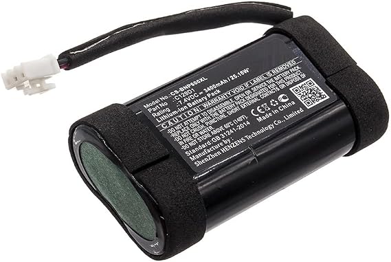 3400mAh/7.4V Replacement Battery for B & Olufsen BeoPlay P6, 11400, 1140026, C129D1, 2INR19/66
