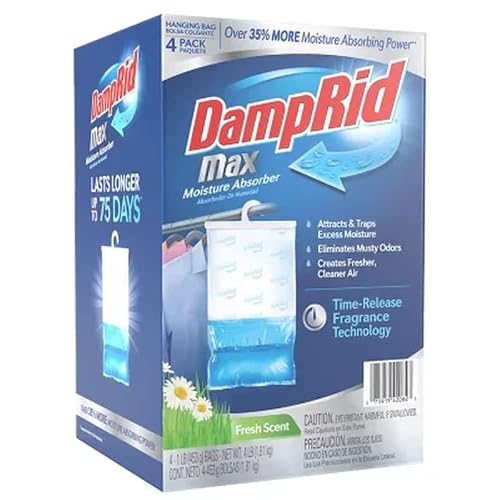 DampRid Max Moisture Absorber Time Released Fresh Scent 4-Pack