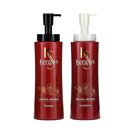 Kerasys Hair Clinic System Camelia Seed Oil Oriental Essence Dual Protein ORIENTAL PREMIUM 15.89 fl oz / 470 ml (Shampoo + Conditioner Set)