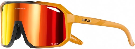 KAPVOE Polarized Cycling Glasses TAC UV400 TR90 MTB K62