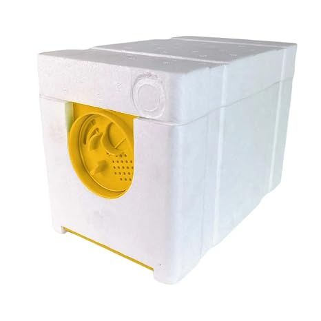 Queen Bee Breeding Box Beekeeping Mating Hive Box Bee King Incubator Bee Mating NUC Hive Queen Rearing NUC Beehive Beekeeping(Yellow Door)