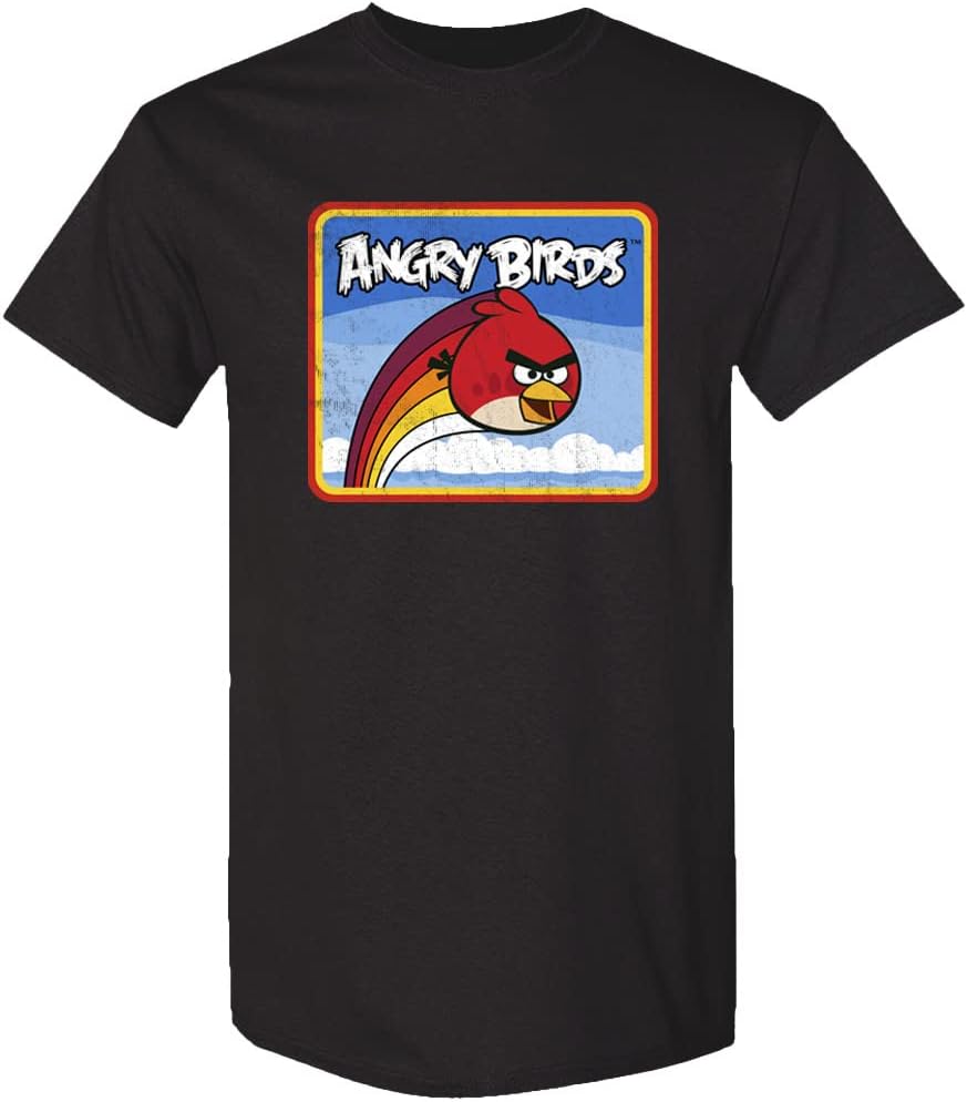 Angry Birds 公式 - Angry Comics パネル プリント グラフィック 半袖 綿100% Tシャツ メンズ レディース ユニセックス