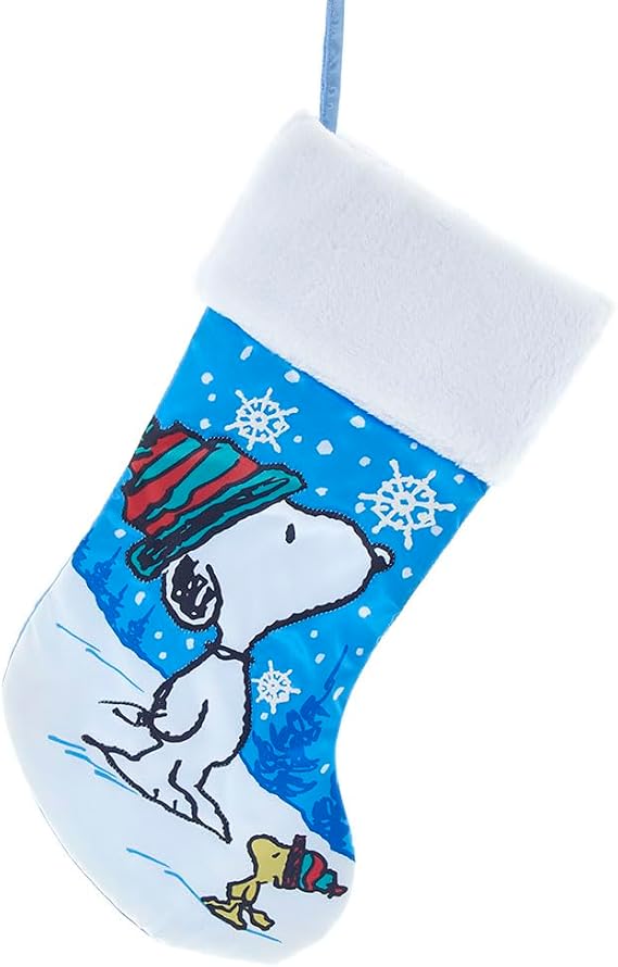 Kurt Adler Peanuts Snoopy and Woodstock Stocking