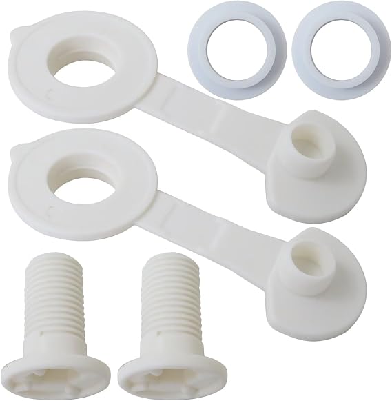 White Cooler Drain Plug Replacement for Colemen Coolers Parts 1.5" Shaft Length, Pack of 2 Update by GruDawu
