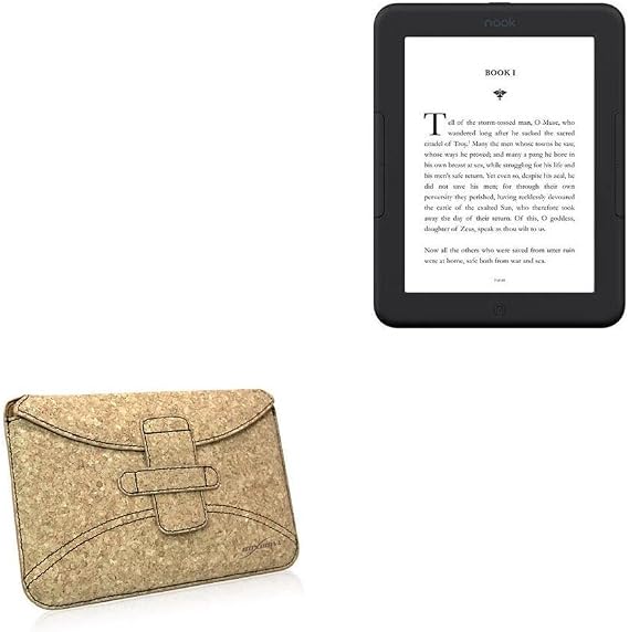 BoxWave Case Compatible with Barnes & Noble Nook GlowLight 4 - Quorky Pouch, Durable, Lightweight Cork Envelope Sleeve Cover
