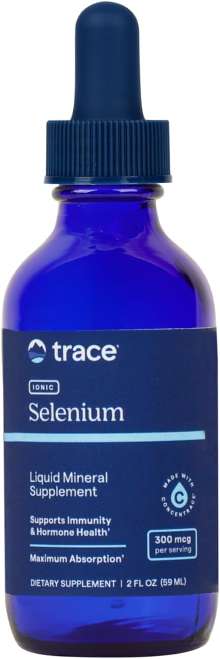Trace Minerals Ionic Selenium Liquid Supplement, 300 mcg, 2 oz, 48 Servings