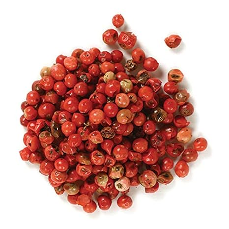Frontier Co-op Peppercorns, Pink Whole, Certified Organic, Kosher | 1/2 lb. Bulk Bag | Schinus terebinthifolius