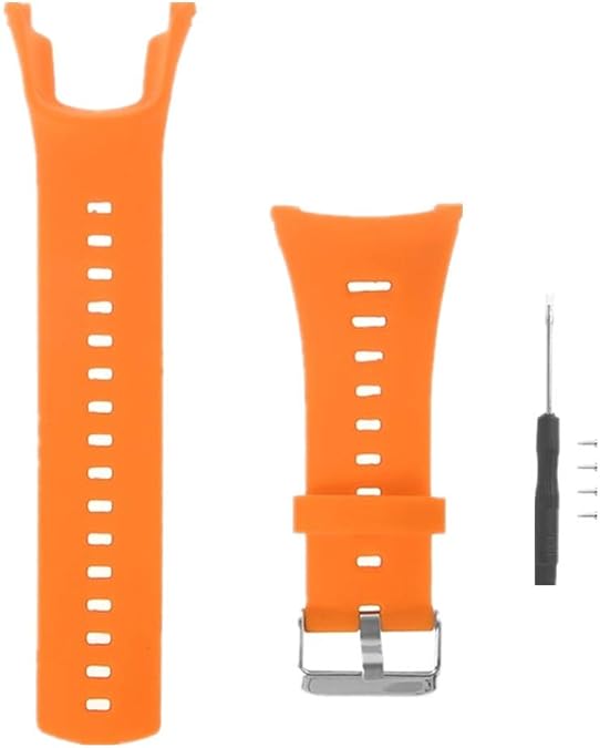 Watch Band compatible with Suunto Ambit 1/2/3/3 Sport/3 Run/2S/2R,Adjustable Silicone Sports Strap Replacement Band for Suunto Ambit 1/2/3/3 Sport/3 Run/2S/2R