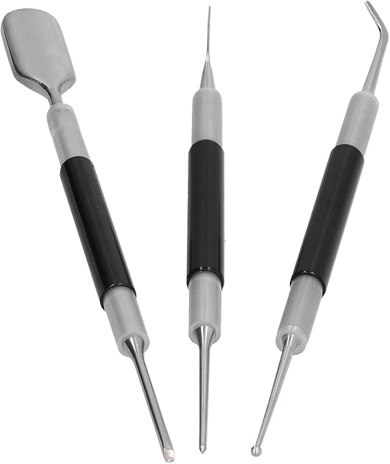 3Pcs Stainless Steel Coffee Art Pen,Spice Pen for Coffee,Coffee Art Pen for Latte,Coffee Fancy Stitch Coffee Latte Needle Latte Art Pen