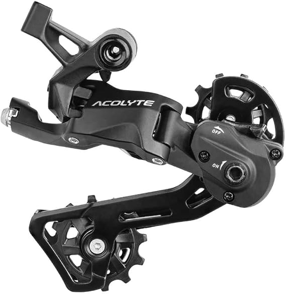 microSHIFT | Acolyte Rear Derailleur | 8 Speed | Medium Cage | with Spring Lock Chain Retention